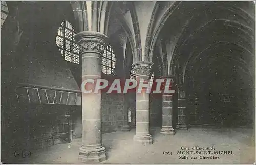 Cartes postales Mont Saint Michel Cote d'Emeraude Salle des Chevaliers
