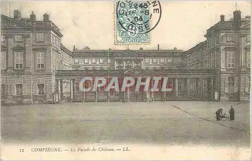 Ansichtskarte AK Compiegne La Facade du Chateau