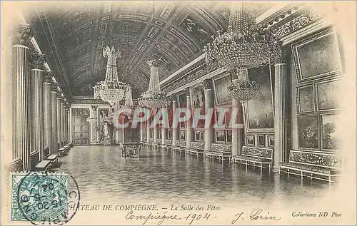 Ansichtskarte AK Chateau de Compiegne La Salle des Fetes (carte 1900)