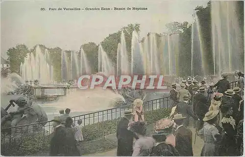 Cartes postales Parc de Versailles Grandes Eaux Bassin de Neptune