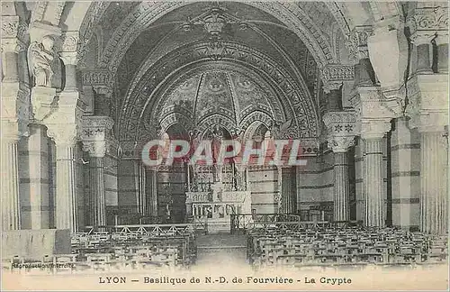 Ansichtskarte AK Lyon Basilique de N D de Fourviere La Crypte