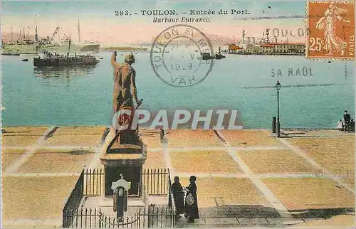 Cartes postales Toulon Entree du Port Bateau