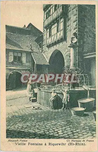 Cartes postales Vieille Fontaine a Riquewihr (Ht Rhin)