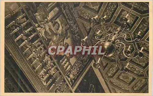 Cartes postales Angerville Bailleul (S Inf) Plafond et Tapisserie du Grand Salon