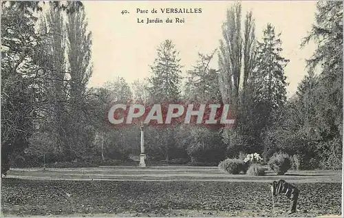 Ansichtskarte AK Parc de Versailles Le Jardin du Roi Photographe