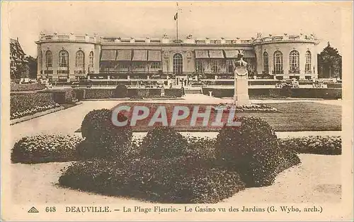 Cartes postales Deauville La Plage Fleurie Le Casino vu des Jardins