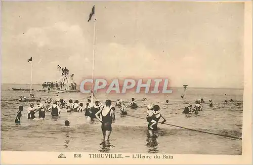 Ansichtskarte AK Trouville L'Heure du Bain