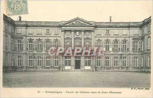 Cartes postales Compiegne Facade du Chateau dans la Cour d'Honneur
