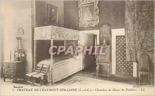 Ansichtskarte AK Chateau de Chaumont sur Loire (L et C) Chambre de Diane de Poitiers