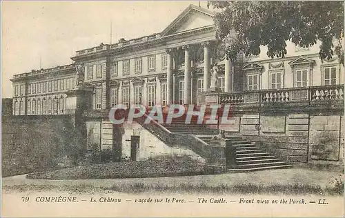 Cartes postales Compiegne Le Chateau La Facade sur le Parc