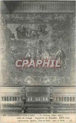 Cartes postales Chaumont sur Loire Le Chateau (Mon Hist) Salle du Conseil