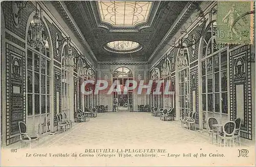 Ansichtskarte AK Deauville la Plage Fleurie Le Grand Vestibule du Casino