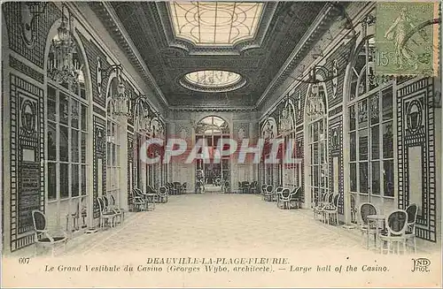 Cartes postales Deauville la Plage Fleurie Le Grand Vestibule du Casino