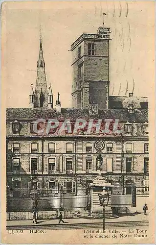 Cartes postales Dijon L'Hotel de Ville La Tour et le Clocher de Notre Dame