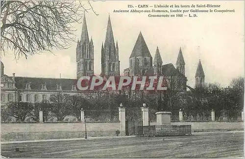 Cartes postales Caen L'Abside et les Tours de Saints Etienne