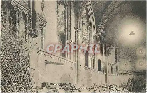 Cartes postales Environs de Bayeux Normandie Longues Interieur de l'eglise de l'abbaye