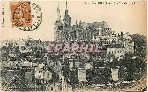 Ansichtskarte AK Chartres (E et L) Vue d'Ensemble