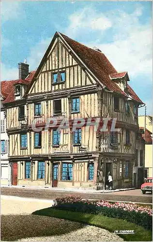 Cartes postales moderne Vernon (Eure) Maison Normande du XVe Siecle et Place de l'Hotel de Ville