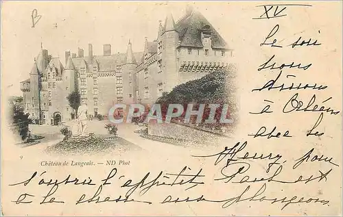 Cartes postales Chateau de Langeais (carte 1900)