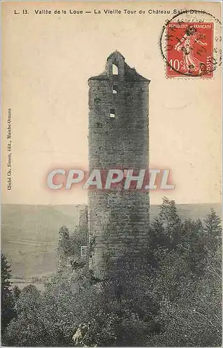 Cartes postales Valle de la Loue La Vieille Tour du Chateau Saint Denis