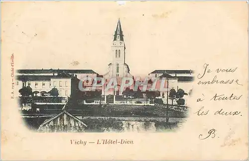 Ansichtskarte AK Vichy L'Hotel Dieu (carte 1900)