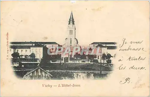Cartes postales Vichy L'Hotel Dieu (carte 1900)