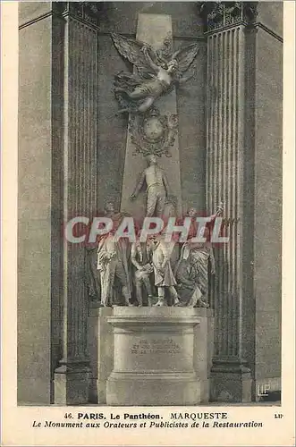 Ansichtskarte AK Paris Le Pantheon Marqueste Le Monument aux Orateurs et Publicistes de la Restauration