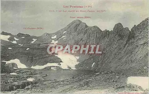 Cartes postales Le Lac Glace du Mont Perdu (2575 m) Les Pyrenees