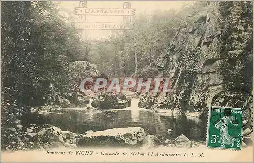 Cartes postales Environs de Vichy Cascade du Sicon a l'Ardoiserie