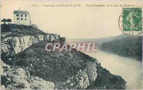 Ansichtskarte AK Environs d'Aix les Bains La Chambotte et le Lac du Bourget