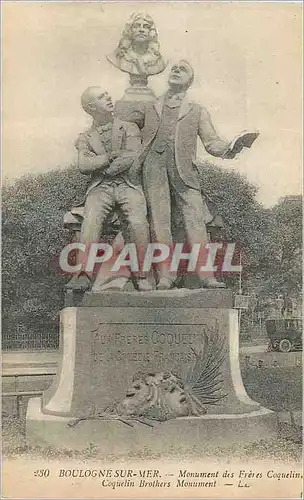 Cartes postales Boulogne sur Mer Monument des Freres Coquelin
