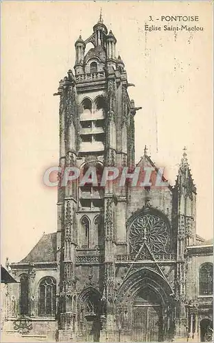 Cartes postales Pontoise Eglise Saint Maclou