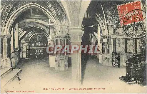 Cartes postales Toulouse Cryptes de l'Eglise St Sernin