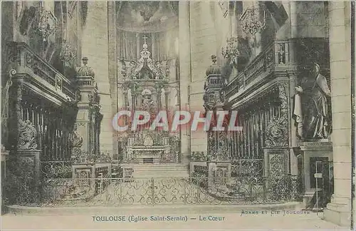 Cartes postales Toulouse (Eglise Saint Sernin) Le Coeur