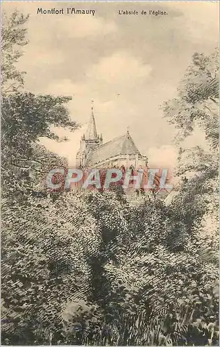 Cartes postales Montfort l'Amaury L'Abside de l'Eglise