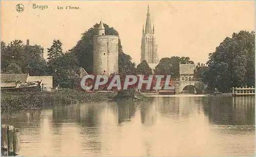 Cartes postales Bruges Lac d'Amour