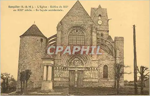 Cartes postales Rampillon (S et M) L'Eglise Edifice du XIIe au XIIIe Siecles