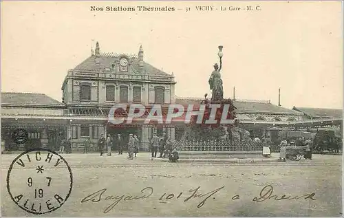 Cartes postales Vichy Nos Tations Thermales La Gare