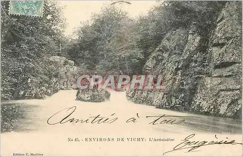 Cartes postales Environs de Vichy L'Ardoisiere (carte 1900)