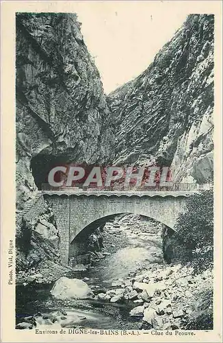 Cartes postales Environs de Digne les Bains (B A) Clue du Peouve