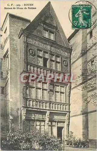 Cartes postales Rouen Maison de Diane de Poitiers