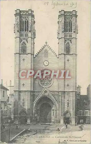 Ansichtskarte AK Chalon sur Saone Cathedrale St Vincent