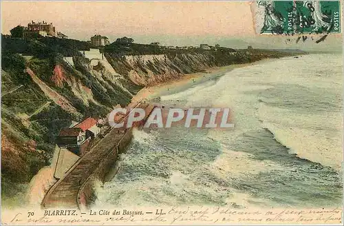 Cartes postales Biarritz La Cote des Basques