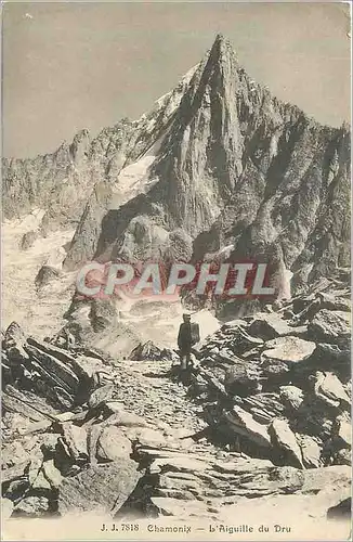 Ansichtskarte AK Chamonix L'Aiguille du Dru Alpinisme