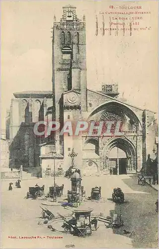 Cartes postales Toulouse La Cathedrale Saint Etienne Portail