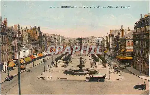 Cartes postales Bordeaux Vue Generale des Allees de Tourny