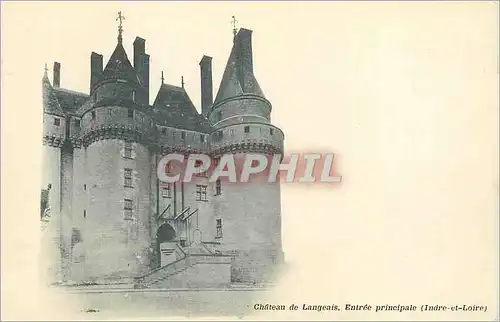 Ansichtskarte AK Chateau de Langeais Entree principale (Indre et Loire) (carte 1900)