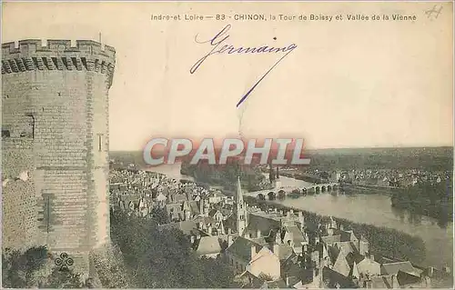 Cartes postales Chinon Indre e Loire La Tour de Boissy et Vallee de la Vienne