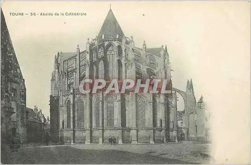 Cartes postales Tours Abside de la Cathedrale