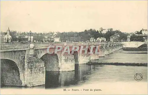 Cartes postales Tours Pont de Pierre